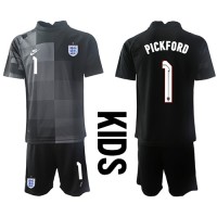 Dres Engleska Jordan Pickford #1 Golmanski Domaci za djecu SP 2022 Kratak Rukav (+ kratke hlače)